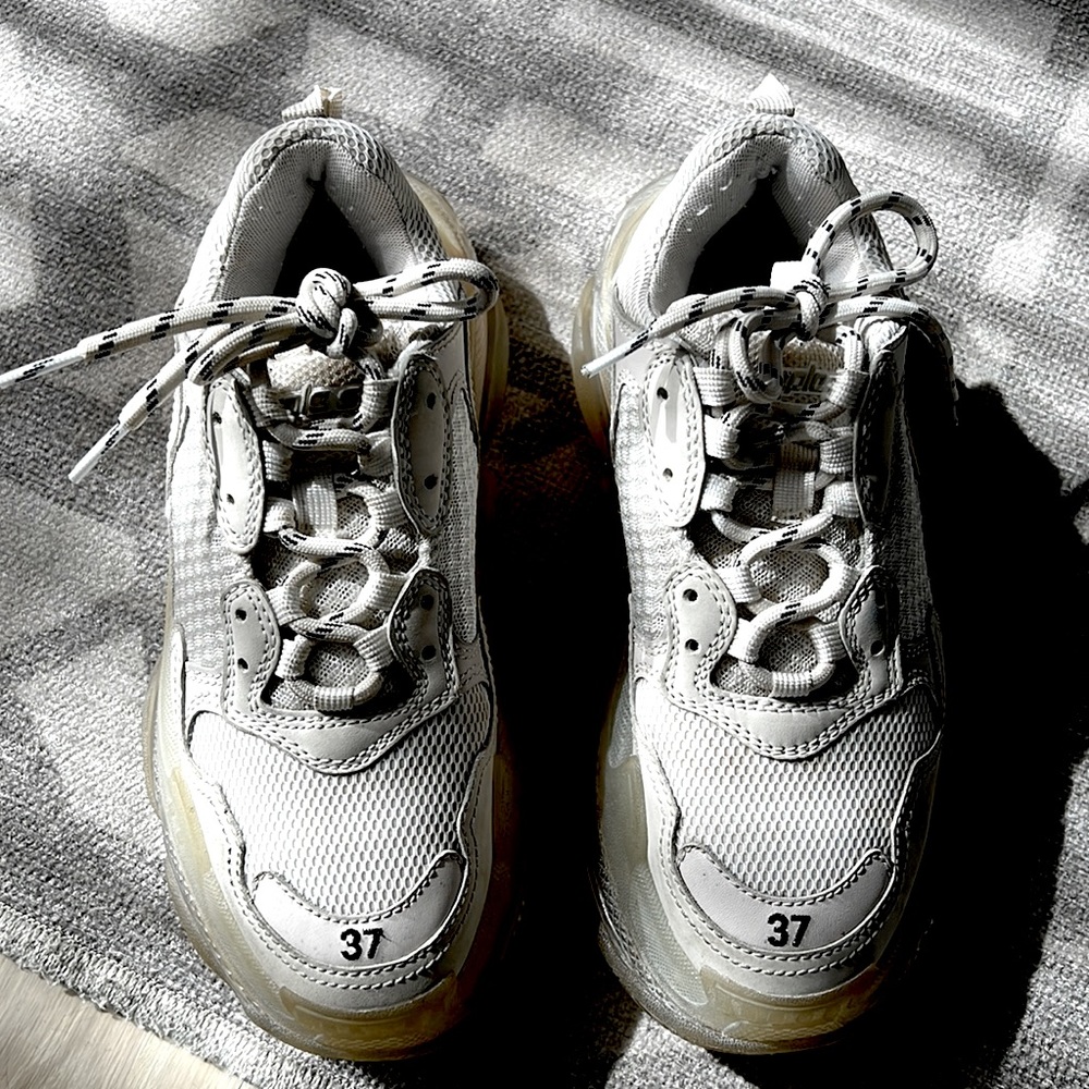 Balenciaga Triple S Sneakers White size 37 with box